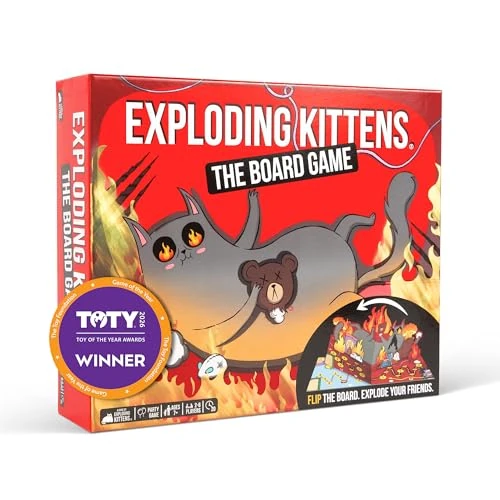 Offerta a tempo: Exploding Kittens: The Board Game - The Action Packed Party Game to Celebrate 10th Birthday - 2-6 Players Aged 7+ - Great for Adults, Teens, Collectors, Kids - 5% da 21.99 € a 20.89 €