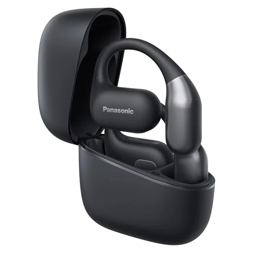 Zeitlich begrenztes Angebot: Panasonic RB-F10DE-K Open-Ear kabellose Kopfhörer, Bluetooth 5.4 Kopfhörer mit ENC Mikrofon, 25 Std. Wiedergabe, IPX4 Sport Kopfhörer, Touch-Bedienung, Schwarz von 89.99 € auf 71.70 € (20% Rabatt)