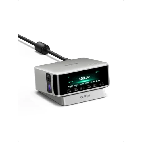 Tijdelijke aanbieding: UGREEN Nexode Pro 300W USB-C-oplader met 8-port, Smart display en Control van 135.99 € naar 135.99 € (0.00% korting)