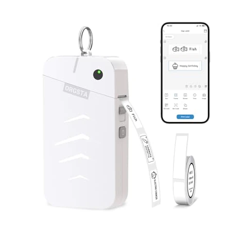 Zeitlich begrenztes Angebot: ORGSTA S001 Etikettendrucker Selbstklebend Etikettiergerät Bluetooth 2000 mAh Etikettiermaschinen Beschriftungsgerät Ettikettiergeraet Label Printer Sticker Maker Weihnachten von 17.99 € auf 17.99 € (0.00% Rabatt)