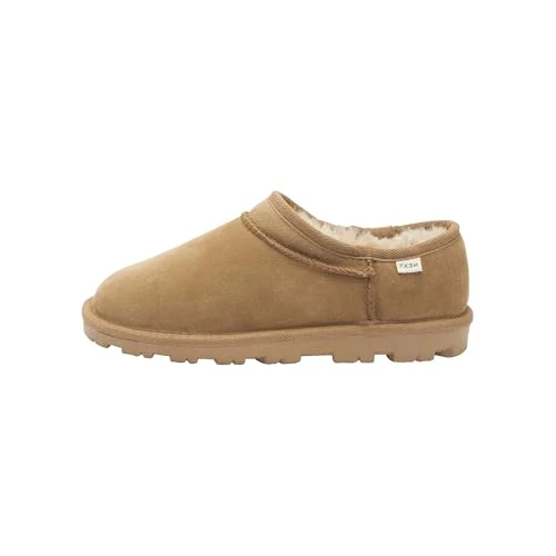 Offerta a tempo: NEXT Donne Pantofole in camoscio con interno in ecopelliccia Chestnut - 74% da 47.00 € a 12.00 €