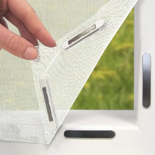 Tijdelijke aanbieding: EASYmaxx Insect Protect Vliegengaas voor ramen met magnetische bevestiging, op maat te snijden muggennet, insectenbescherming voor ramen tot 130 x 150 cm, muggenbescherming, magneet, eenvoudige van 16.99 € naar 14.44 € (15% korting)