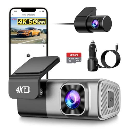 Oferta limitada: MANKIW 4K/2K Dashcam WiFi Dash Camera para Coches, Mini Cámara para Coche, 4K Front+2K Trasera Dashcam con App,Tarjeta 64GB,Visión Nocturna, WDR, G-Sensor,Grabación en Bucle,Soporta Modo Parking 24H de 50.00 € a 50.00 € (ahorro 0.00%)