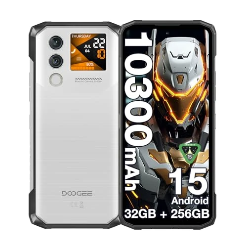 DOOGEE Blade10 MAX Rugged Smartphone, Android 15, 1,54 inch (3,54 cm) display achter 6,56 inch HD 90 Hz, 10300 mAh 18 W, onverwoestbare telefoon, 32 GB + 256 GB, 50 MP NFC Triple Card Slot