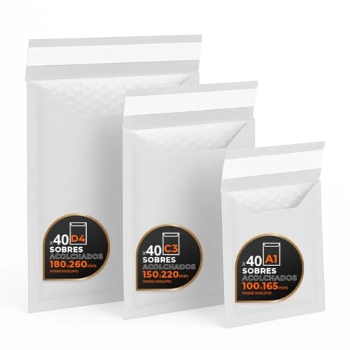 Offre limitée : Enveloppes Bulles Expédition, Kraft, Blanc ou Mixte – Fermeture Auto – Pochettes Papier avec Protection Bulles, Pour Envois Sécurisés - Pack S - Ofituria (Blanc, 120 enveloppes) de 64.04 € à 64.04 € (0.00% de remise)