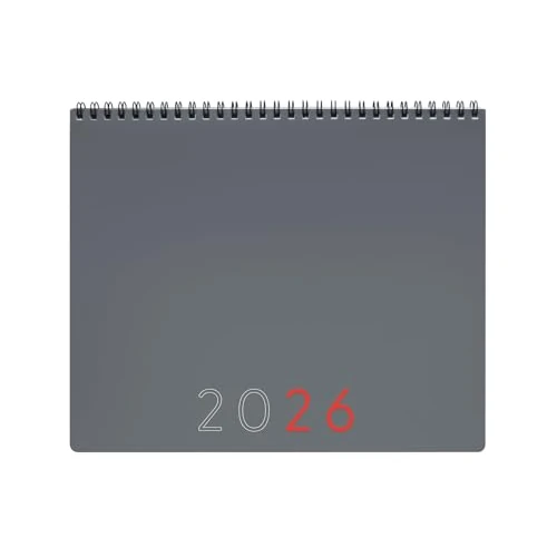 Tijdelijke aanbieding: Finocam – Diary Planner + Notes Month to View 2026 Month View + Notes January 2026 – December 2026 12 months Grey International, Maandweergave + Notities, Medium (250x200 mm) van 13.89 EUR naar 11.81 EUR (korting 15%)