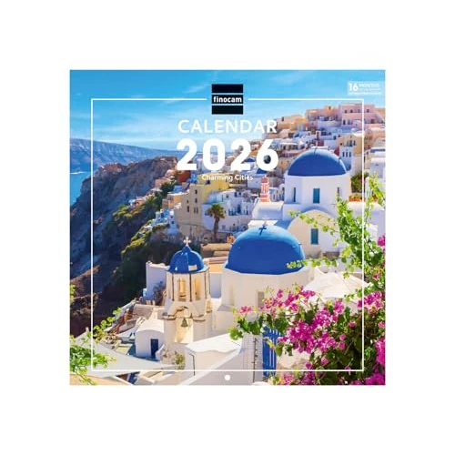 Limitiertes Angebot: Finocam - Wandkalender 2026 30 x 30 cm Monatsansicht Januar–Dezember 2026 + Sept.–Dez. 2025 (4 Monate) reduziert | Kalender 2026 | Bilder Charming - International von 10.90 EUR auf 8.18 EUR (Spare 25%)