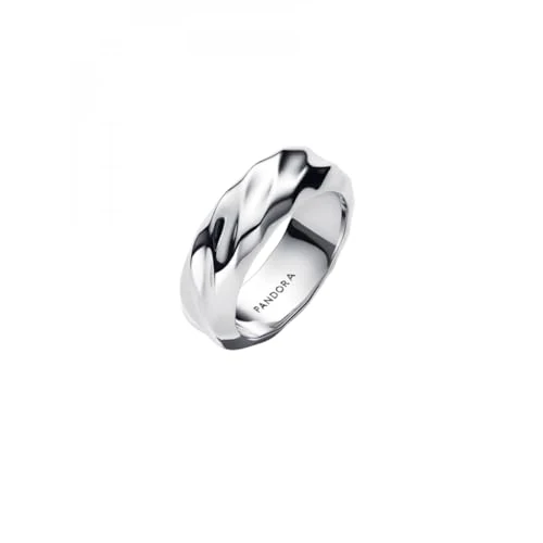 Offerta a tempo: PANDORA Anello largo da donna ondulato argento 193886C00, 50/15,9, Argento sterling, Nessuna pietra preziosa - 57% da 69.00 € a 29.98 €