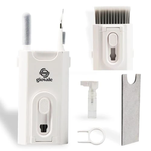 Offerta a tempo: Kit Pulizia Iphone – Accessori per Pulizia Auricolari, AirPods, Smartphone – Compatto e Portatile, Colore Bianco - 0.00% da 4.99 € a 4.99 €