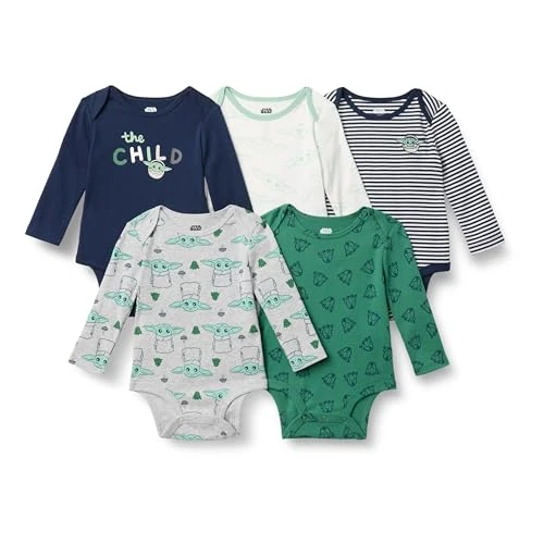 Limited-time offer: Amazon Essentials Disney | Marvel | Star Wars Unisex Babies' Bodysuits, Pack of 5, Star Wars Child, 18 Months from $21.35 to $21.35 (save 0.00%)
