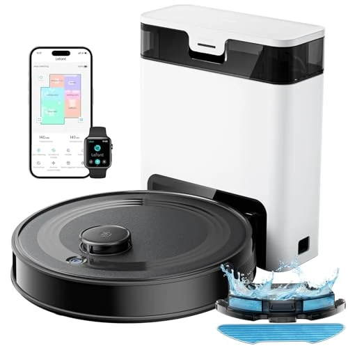 Limitiertes Angebot: LEFANT Saugroboter mit Wischfunktion M2S Pro, Staubsauger Roboter mit Automatischer Staubentleerung, LiDAR-Navigation Mapping, 10000 Pa, APP/Alexa, Roboterstaubsauger für Teppiche Tierhaare, Schwarz von 699.99 EUR auf 199.99 EUR (Spare 71%)