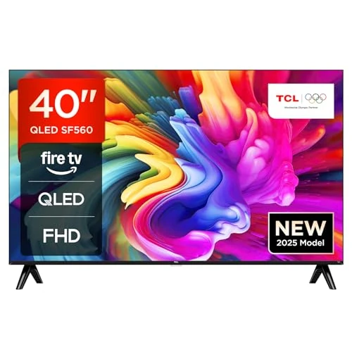 Offerta a tempo: TCL 40SF560-40-inch QLED Direct Smart Full HD LED TV with Fire TV and HDR, Alexa on Demand, Metallic Design, Frameless - 10% da 199.99 € a 179.90 €