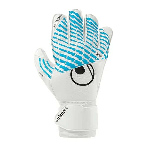 Zeitlich begrenztes Angebot: uhlsport Fußball Torwarthandschuhe Fangmaschine Cybertec - Soft Pro - Fussball Torhüter-Handschuh für Kinder, weiß/cyberblau/schwarz von 35.00 € auf 33.24 € (5% Rabatt)