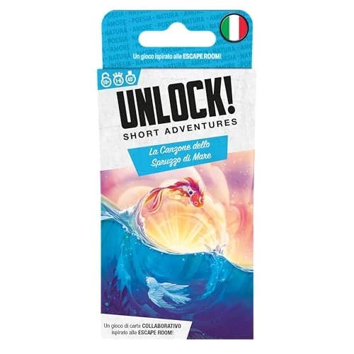 Offerta a tempo: Asmodee Unlock! Short Adventures - La Canzone dello Spruzzo di Mare, Gioco da Tavolo di Enigmi, 10+ Anni, 1-6 Giocatori, Edizione in Italiano - 37% da 6.99 € a 4.38 €