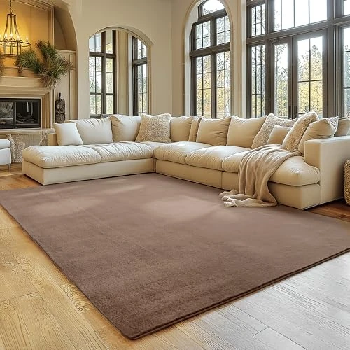 Oferta ograniczona: SIMPEX Dywan Br?zowy 140x200 cm Pranie, Antyposlizgowy iMiekkii, Nowoczesny Jednokolorowy Design do Salonu, Sypialni, Kuchni i Pokoju dzieciecego z 66.90 EUR na 44.82 EUR (znizka 33%)