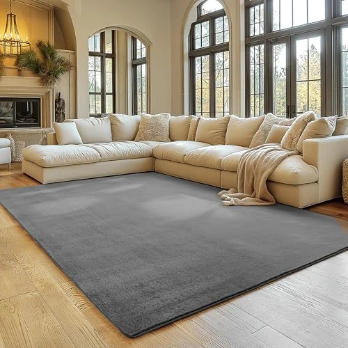 Oferta ograniczona: SIMPEX Dywan Szary 200x280 cm Pranie, Antyposlizgowy iMiekkii, Nowoczesny Jednokolorowy Design do Salonu, Sypialni, Kuchni i Pokoju dzieciecego z 91.90 EUR na 61.57 EUR (znizka 33%)