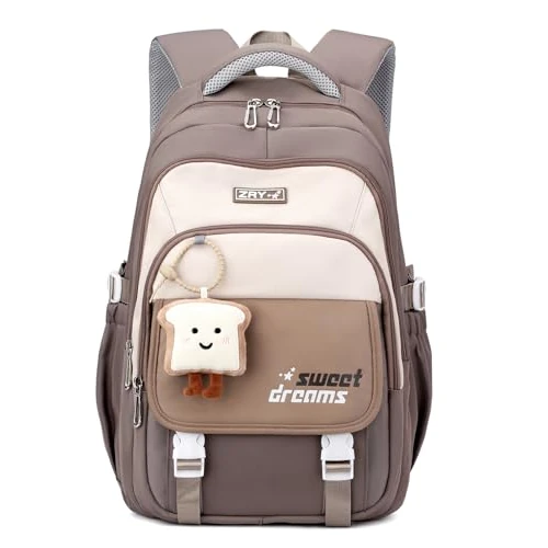 Offre limitee: DivingBirds Sac à Dos Fille Primaire CP 32L, Ergonomique | Sangle de Poitrine | Impermeable | Kawaii, Sac à Dos Enfant Sac Ecole Ado Fille Collège 8+ Ans, Kaki de 31.99 EUR a 22.39 EUR (economie 30%)