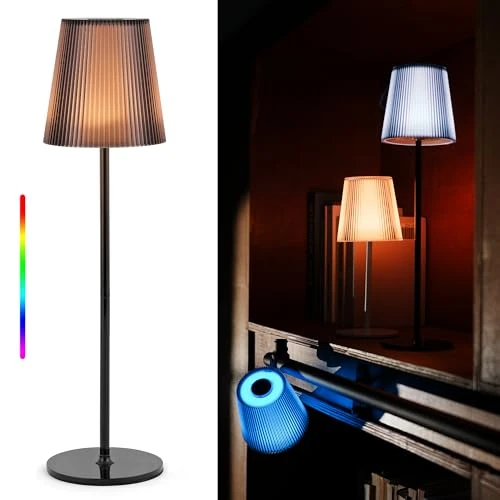 Offerta a tempo: LuminexDesigns Lampada da Tavolo Senza Fili LED Dimmerabile, Lampada Ricaricabile con Testa Magnetica, 3000K & RGB, IP54 per Casa, Ristorante, Terrazza - 46% da 36.99 € a 19.97 €