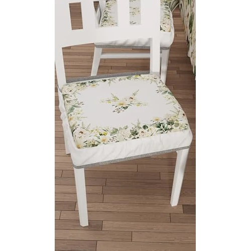 Offerta a tempo: PETTI Artigiani Italiani - Cuscini per Sedia Cucina con Elastico da 6 Pezzi, Copricuscini in Microfibra, Coprisedia con Molla Disegno Botanical 100% Made in Italy - 0.00% da 49.90 € a 49.90 €