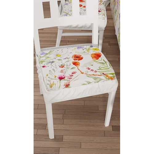 Offerta a tempo: PETTI Artigiani Italiani - Cuscini per Sedia Cucina con Elastico da 6 Pezzi, Copricuscini in Microfibra, Coprisedia con Molla Disegno Floreale 10 100% Made in Italy - 50% da 49.90 € a 24.90 €
