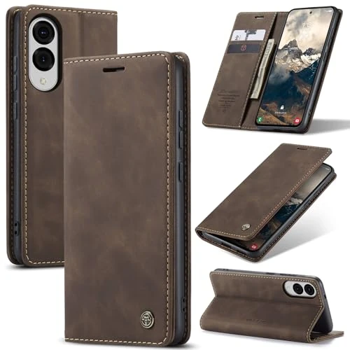 Offre limitée : Azororo Coque pour Samsung Galaxy S25 Edge 5G Premium Housse Cuir Protection Pochette Rabat Portefeuille Flip Case Porte Magnétique Coque Étui pour Samsung Galaxy S25 Edge, Café de 13.49 € à 13.49 € (0.00% de remise)