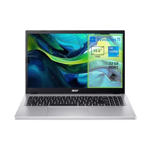 acer Aspire Go 15 AG15 – 71P-58ZW Notebook, Prozessor Intel Core i5 – 1334U, RAM 32 GB DDR5, 1024 GB PCIe NVMe SSD, Display 15,6 Zoll FHD, Grafikkarte Intel Iris Xe, Windows 11 Home