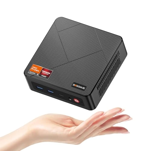 Oferta limitada: BOSGAME E4 Mini PC, AMD Ryzen 5 3550H(up to 3.7GHz), 16GB DDR4 RAM 512GB NVMe SSD Mini Computers, 4K Triple Display HDMI, Type-C, DP, Dual RJ45 LAN, Wi-FI 5, BT 5.0 de 299.99 € a 299.99 € (ahorro 0.00%)