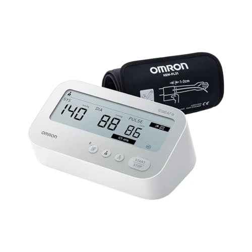 Offerta a tempo: OMRON X4 Connect AFib, Misuratore di pressione arteriosa, Misuratore di pressione da braccio progettato per monitorare ipertensione, Clinicamente validato per rilevamento della Fibrillazione Atriale - 23% da 79.99 € a 61.99 €