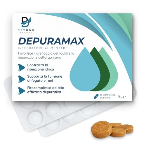 Offerta a tempo: Detox Fegato ed Intestino Diuretico Drenante Forte con Bromelina Betulla Tarassaco Finocchio Centella Asiatica Orthosiphon Alta Efficacia e contro ritenzione Idrica Made in Italy - 20% da 14.99 € a 11.99 €