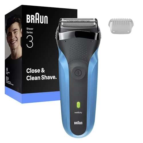 Oferta limitada: Braun Afeitadora Eléctrica Hombre Series 3, Máquina De Afeitar Barba En Seco Y Mojado, 2 Láminas, 30 Min De Autonomía, Carga Rápida, 310S, Azul de 58.14 EUR a 58.14 EUR (ahorro 0%)
