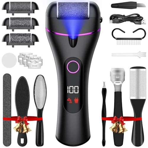 Oferta limitada: Ehomfory Lima Electrica Pies Durezas, Lima Pies Electrica con 3 Rodillos y 3 Velocidades,Silenciar, para Eliminar Durezas y Callos Lima Pies, Negro de 19.99 € a 19.99 € (ahorro 0.00%)