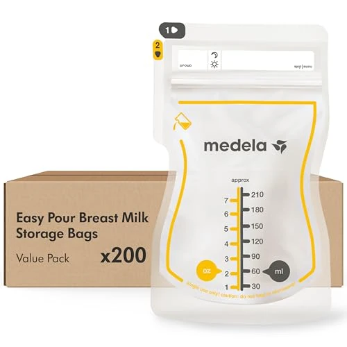 Zeitlich begrenztes Angebot: Medela Easy Pour Einweg-Muttermilchbeutel 210 ml – Auslaufsicheres Design mit Milchschutz – BPA-freie Aufbewahrungsbeutel – 200er Pack von 34.90 € auf 27.99 € (20% Rabatt)