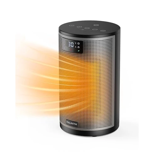 Offre limitée : Chauffage d'appoint, Radiateur Electrique PTC 1500W, Mode Éco, 4 Niveaux, Minuterie 8h, Sécurité Surchauffe/Anti-Basculement Chauffage de 54.01 EUR à 46.99 EUR (remise 13%)