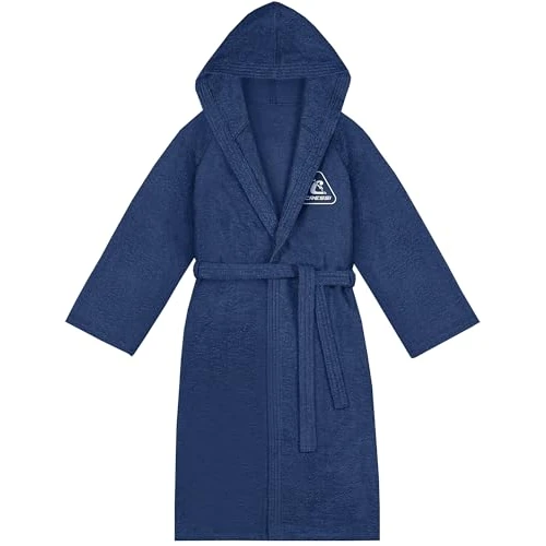 Oferta limitowana: CRESSI Bawełniany szlafrok niebieski granatowy/biały S/M - Sportowy szlafrok z kapturem z bawełny frotte, niebieski granatowy/biały, S/M, unisex z 258.84 zł na 258.84 zł (oszczędź 0.00%)