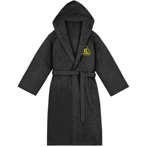 Tijdelijke aanbieding: CRESSI Katoenen badjas, zwart/geel, 2XL/3XL, sportbadjas met capuchon van katoenen badstof, zwart/geel, 2XL/3XL, uniseks van 79.99 € naar 79.99 € (0.00% korting)