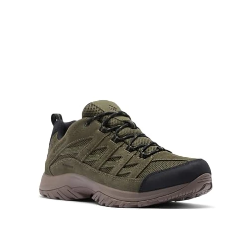 Columbia Crestwood WP, Low Rise Trekking- en wandelschoenen, voor heren, Nori/Wet Sand, 12