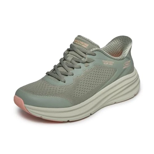Offerta a tempo: Skechers Donna Bobs Skillz Too Essential Slip-in ALLENATRICE, Olive, 37 EU | Sneaker casual, tecnologia slip-in, plantare in memory foam, cuscino per tallone, suola flessibile, lacci regolabili - 30% da 79.95 € a 56.02 €