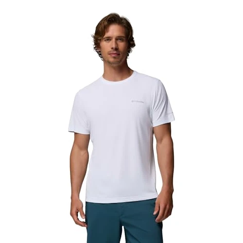 Limited-time offer: Columbia Men's Zero Rules Light Short Sleeve Crew, White, Large from $45.00 to $45.00 (save 0.00%)
