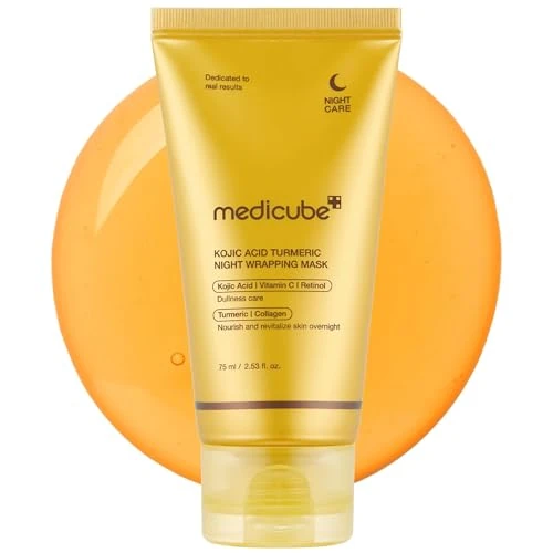 Limited-time offer: medicube Wrapping Mask Kojic Acid, Turmeric, Vitamin C Overnight Peel Off Facial Mask | Brighten & Defends Against Skin Stress for a Clear, Glowing Complexion | Korean Skin Care, 2.53 fl.oz from $19.00 to $16.79 (save 12%)