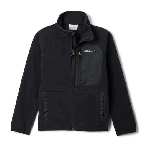Offerta a tempo: Columbia Youth Fast Trek 5 Full Zip, giacca in pile con zip intera, nero, M - 5% da 30.29 € a 28.73 €