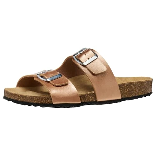 Oferta limitada: Geox Sandalias planas para mujer D Brionia, talla 38 EU de 69.90 € a 45.28 € (ahorro 35%)