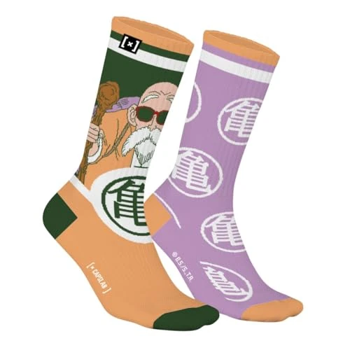 Limitiertes Angebot: Capslab Dragon Ball Socken Meister Roshi & Kame-Schriftzeichen – Offiziell lizenzierte Anime-Socken für Herren und Damen – Bequeme Baumwollsocken im kultigen Design – - 39-42 von 13.50 EUR auf 13.50 EUR (Spare 0%)