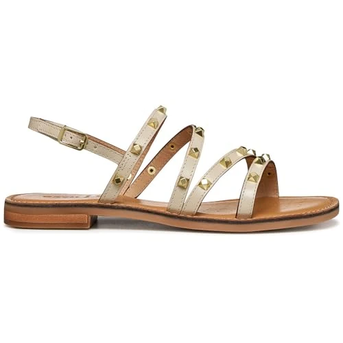 Offerta a tempo: Geox Sandalo piatto da donna D Maddalusiac H, papiro, 39,5 EU - 40% da 89.90 € a 53.94 €