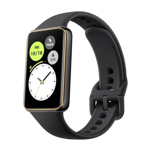 HONOR Band 10 Smartwatch voor heren en dames, 96 sportmodi, stappenteller, 3,9 cm (1,57 inch), 60 Hz, digitaal horloge, 5 ATM, 14 dagen batterijduur, SpO2, hartslag, compatibel met Android en iOS
