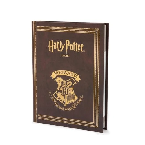 Gioch Preziosi - Harry Potter dziennik szkolny 2025, 2026, bordowy, kalendarz szkolny, 10 miesięcy, bez daty, twarda okładka, format 14,2 x 20 cm, dla dzieci i dziewcząt w wieku podstawowym i średnim
