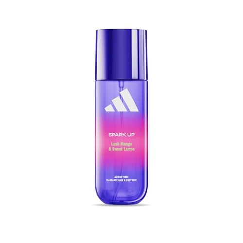 Limited-time offer: adidas Vibes Spark Up Fragrance Hair & Body Mist, Fruity Fragrance with Notes of Lush Mango & Sweet Lemon, Mood-Boosting, For Any Occasion, 150ml from 9.00 £ to 7.86 £ (save 13%)