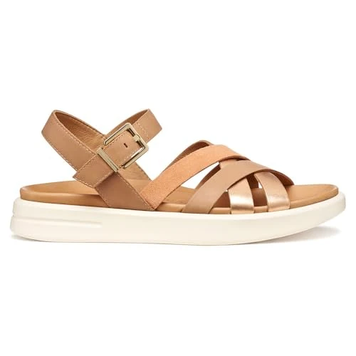 Offerta a tempo: Geox Sandalo da donna D XAND 2S B Wedge, beige/pesca, 35 EU - 41% da 109.90 € a 64.99 €