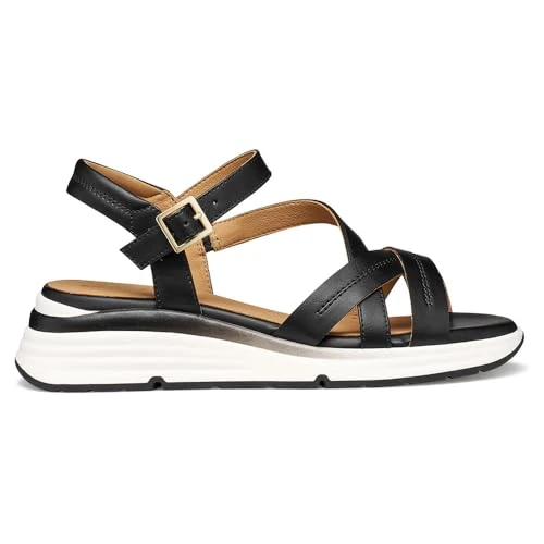 Offerta a tempo: Geox Sandalo da donna D ELOWYNNE A Wedge, nero, 40 EU - 39% da 99.90 € a 61.29 €