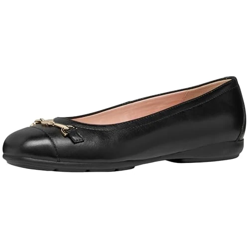 Offerta a tempo: Geox Donna D ANNYTAH A Ballet Flat, Nero, 39 EU - 49% da 109.90 € a 56.42 €