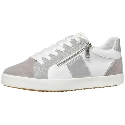 Offerta a tempo: Geox Scarpe da Ginnastica da Donna D BLOMIEE E, Bianco/Gonna, 35 EU - 41% da 99.90 € a 58.99 €
